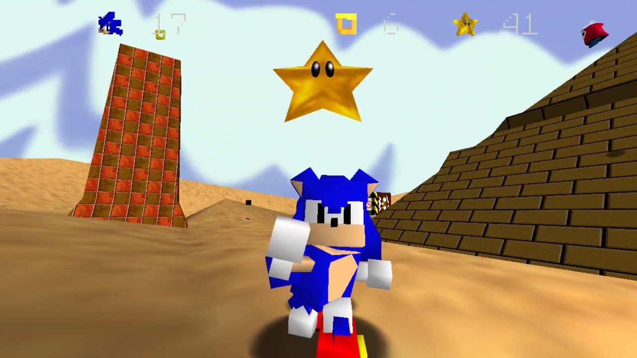 Super Sonic Minecraft 64 WideScreen HD Textures MollyMutt's Shifting Sand Land Complete on Android