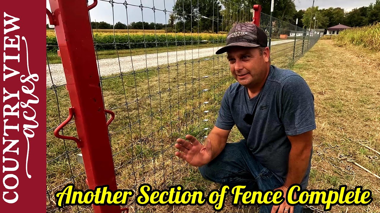Last Day of Summer Spent Installing Fencing For Our New Pasture.  Ready for Fall Weather.