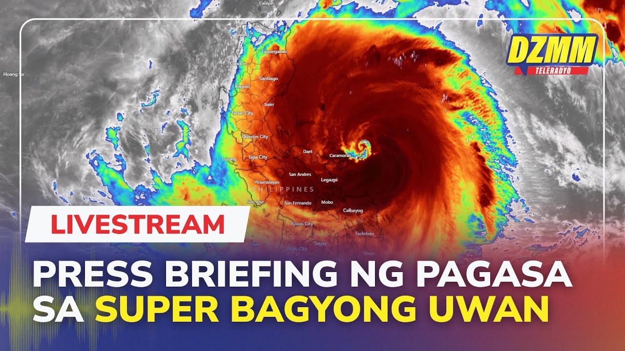 LIVE: 8AM PAGASA briefing on super typhoon Uwan | DZMM Teleradyo (09 November 2025)