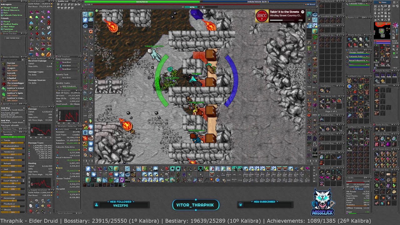 Tibia - Global - Kalibra - ED 1000 | TOP: Bosstiary: 1º | Bestiary: 6º | Achiev: 18º (Ranks Kalibra)