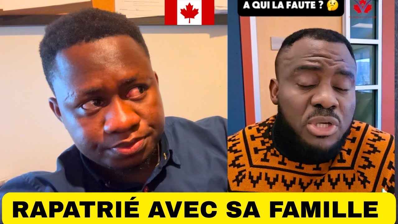 IL A ÉTÉ RAPATRIÉ AVEC SA FAMILLE À L’AÉROPORT AU CANADA!!🇨🇦! Immigration canadien 🍁 Triste 