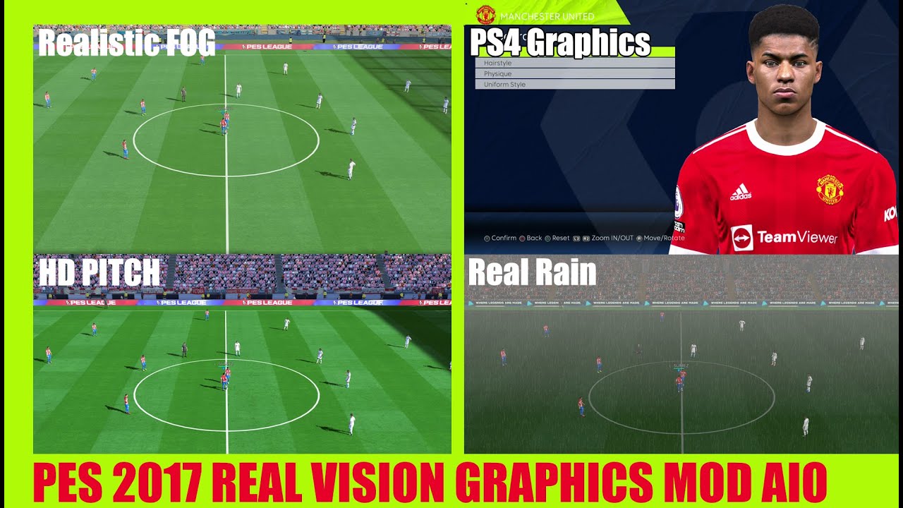 PES 2017 REAL VISION GRAPHICS MOD REVIEW