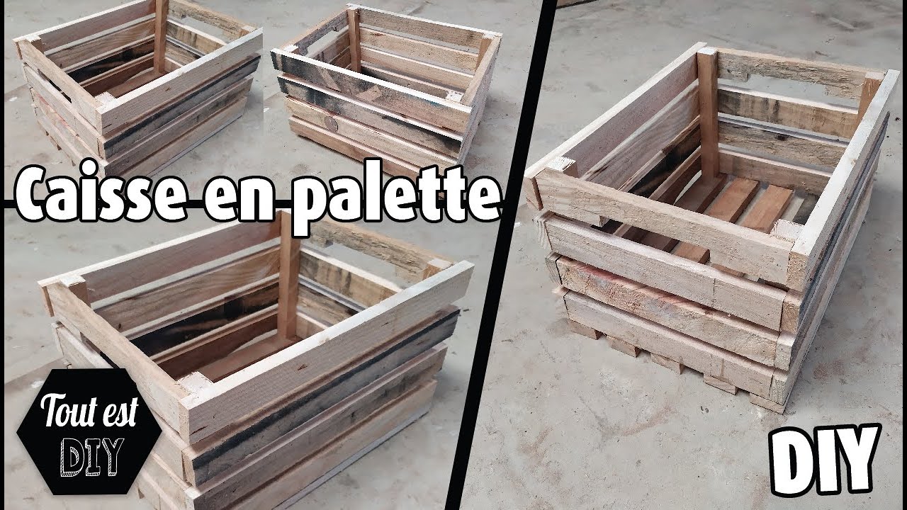 Fabriquer une petite caisse en palette