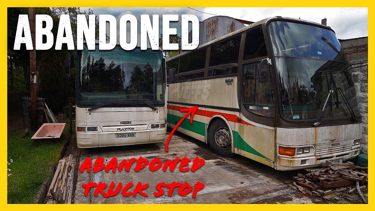 Abandoned Truck Stop in Wales! | Huge Bus & Coach Graveyard