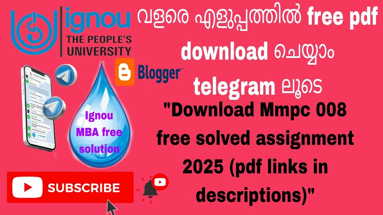 mmpc 008 free solved assignment 2024 - 2025 pdf links in description