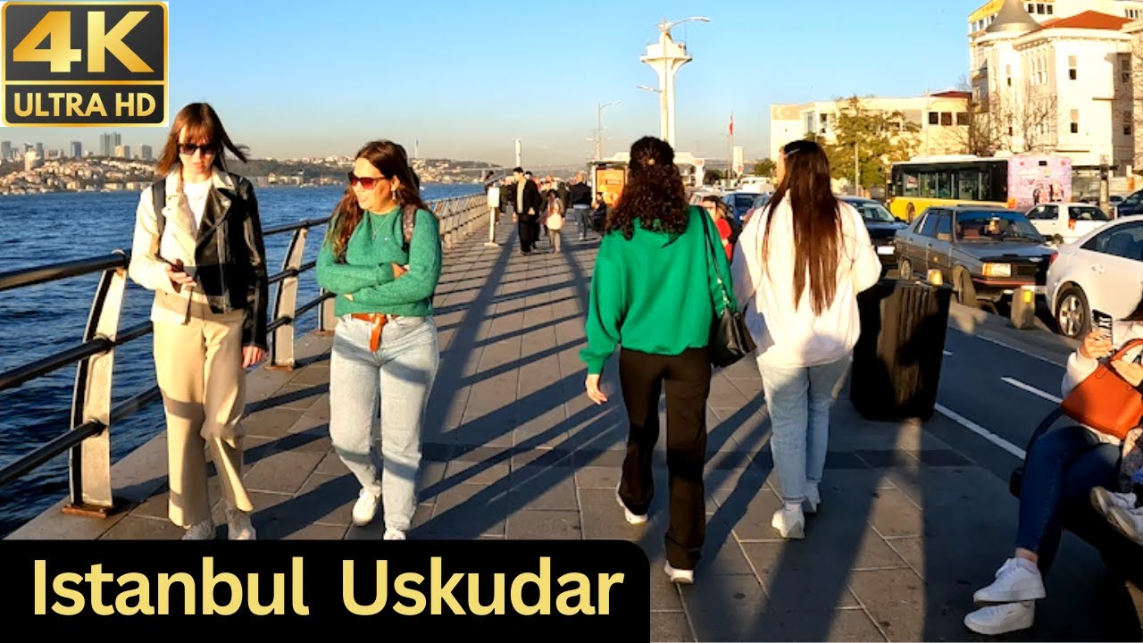 Istanbul Walking Tour, Üsküdar District, Asian side of Istanbul | 4K HDR
