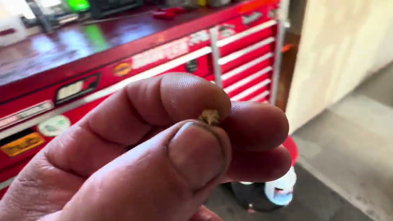 Bobcat T300 3rd hydraulic oil filter cut open. Found more material. Metal in the filter. 