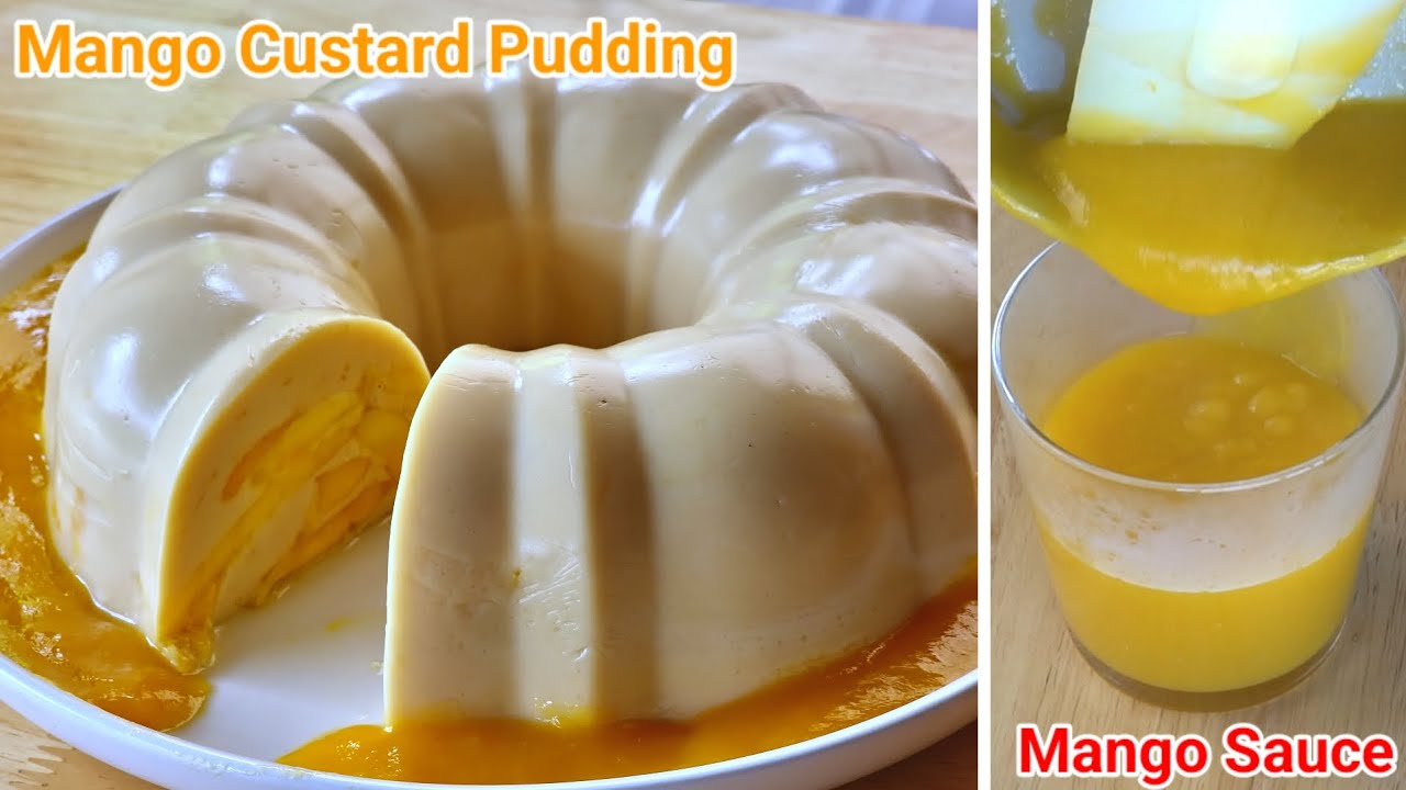 MANGO PUDDING RECIPE/ MANGO GULAMAN WITH MANGO SAUCE