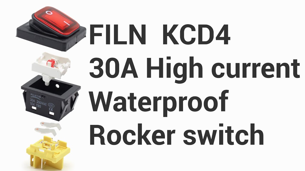 30 AMP Rocker Switch High Current Waterproof Switch Structure Introduction