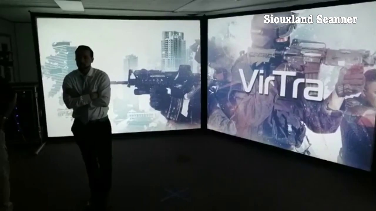 VirTra training simulator at Sioux City Police Training Center thanks to MRHD Grant