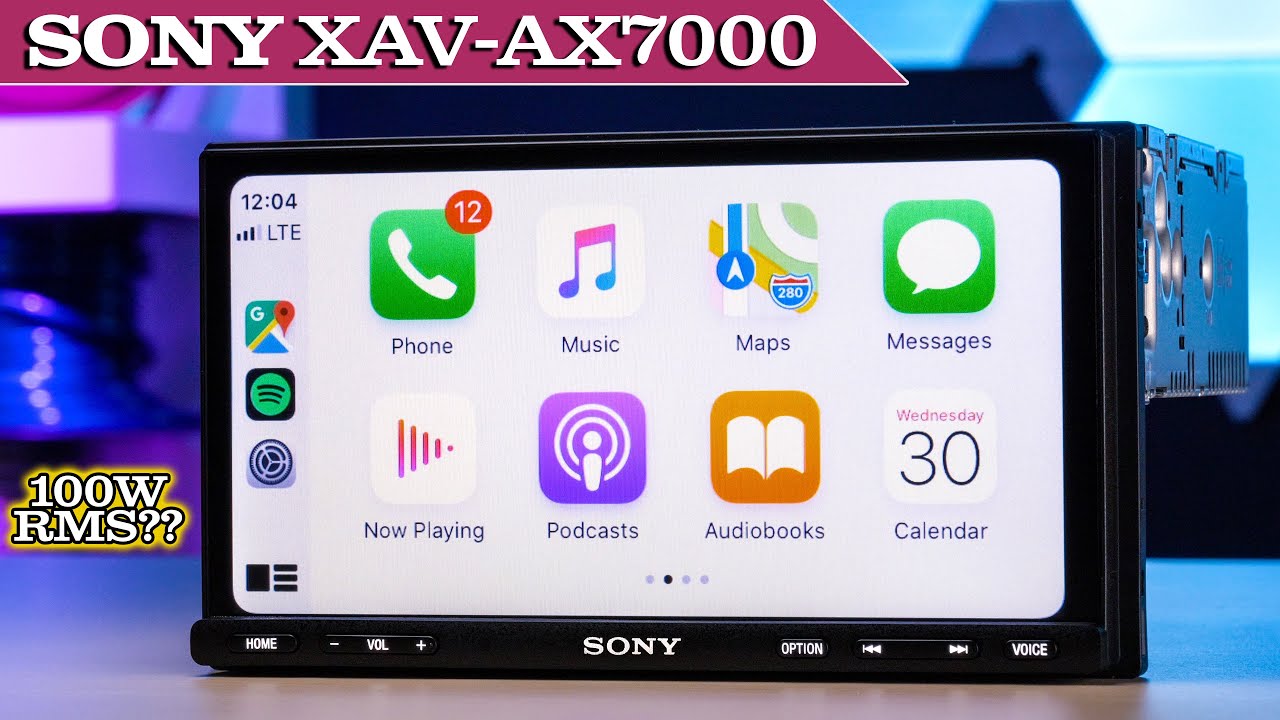 Sony XAV-AX7000 — обзор и тестирование прямого подключения сабвуфера, Apple Carplay и Android Auto!!