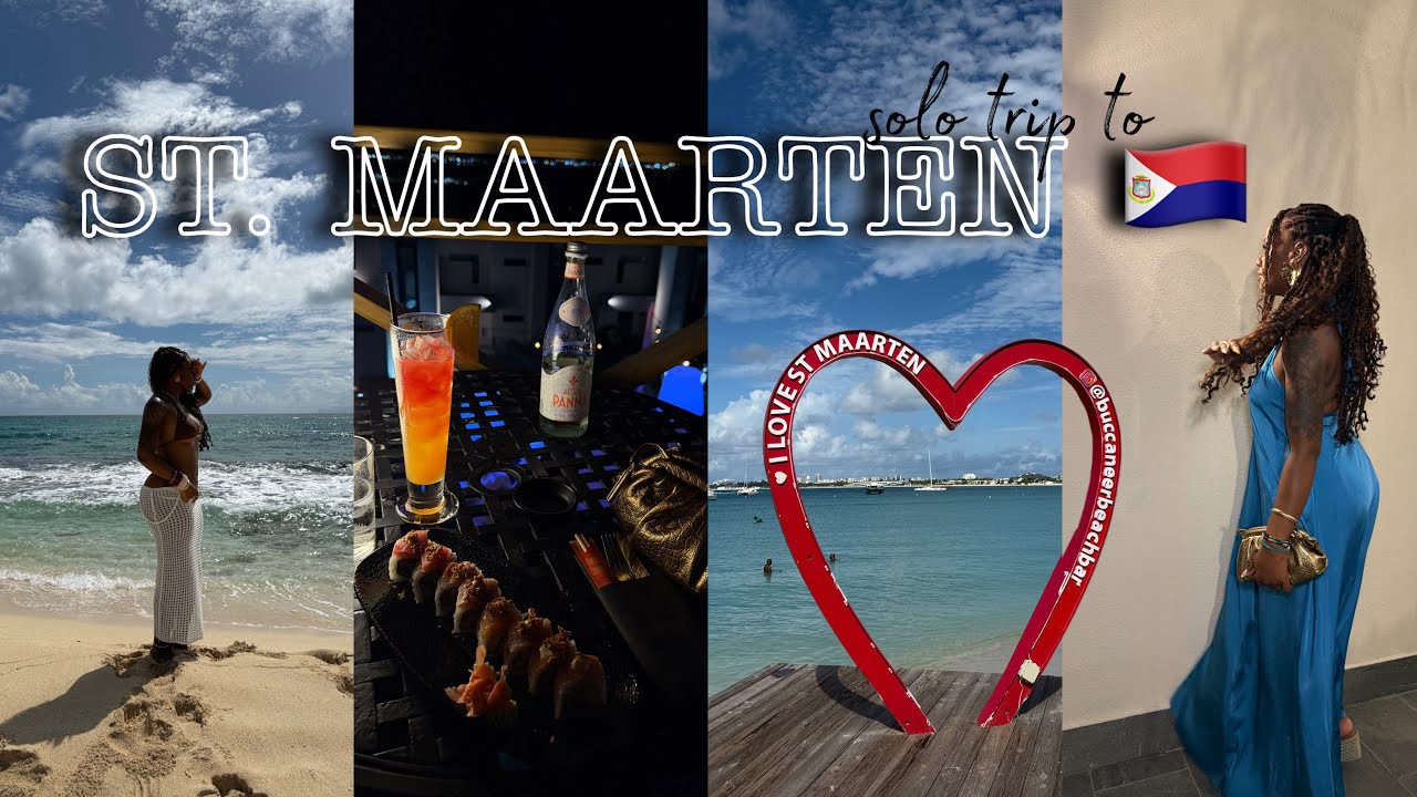 Travel Vlog: Stuck in ST. MAARTEN SOLO?! ✈️🇸🇽 | Maho Beach | Ziplining | Trying Popular Restaurants 