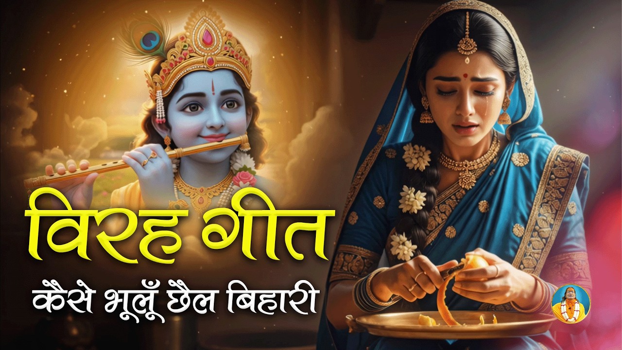 Soulful Krishna Bhajan 😢| Nahin Bisarat Sakhi Chhail Bihari | Jagadguru Kripalu Ji Bhajan