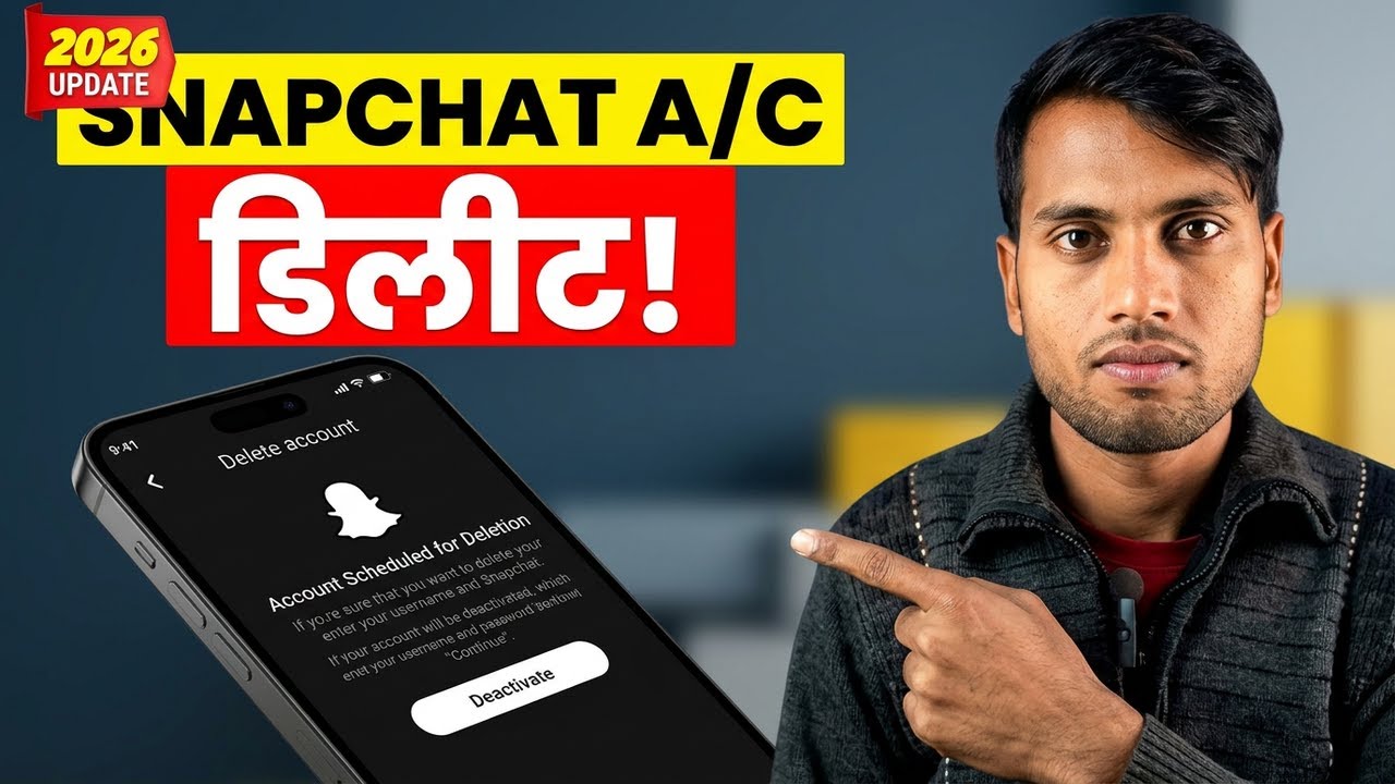 How To Delete Snapchat Account | Snapchat Account Delete Kaise Kare Permanently 2026 |Snap id delete