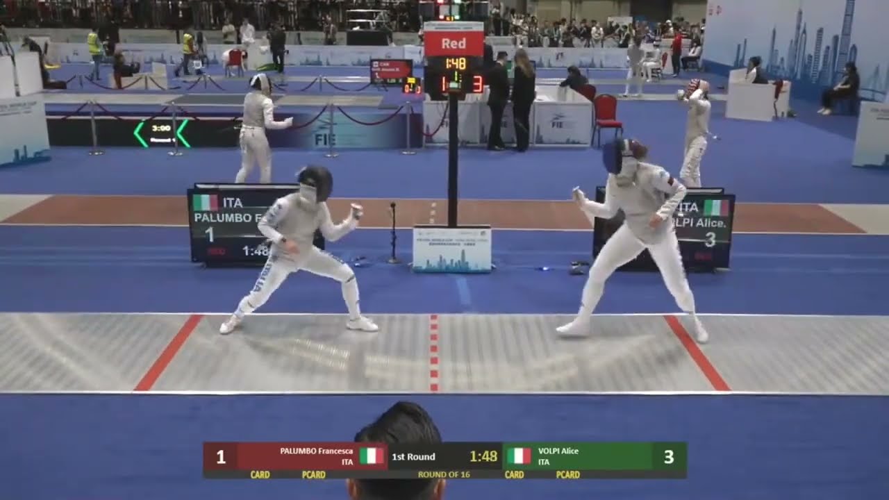Hong Kong World Cup 2024 SWF - L16 - Francesco Palumbo ITA v Alice Volpi ITA