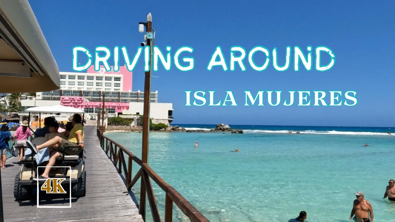 Golf Cart Driving around Isla Mujeres