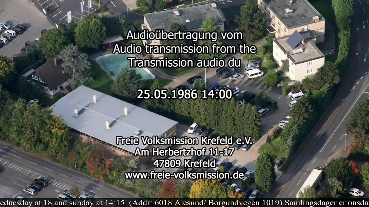 Direkte sending fra Krefeld Misjonssenter