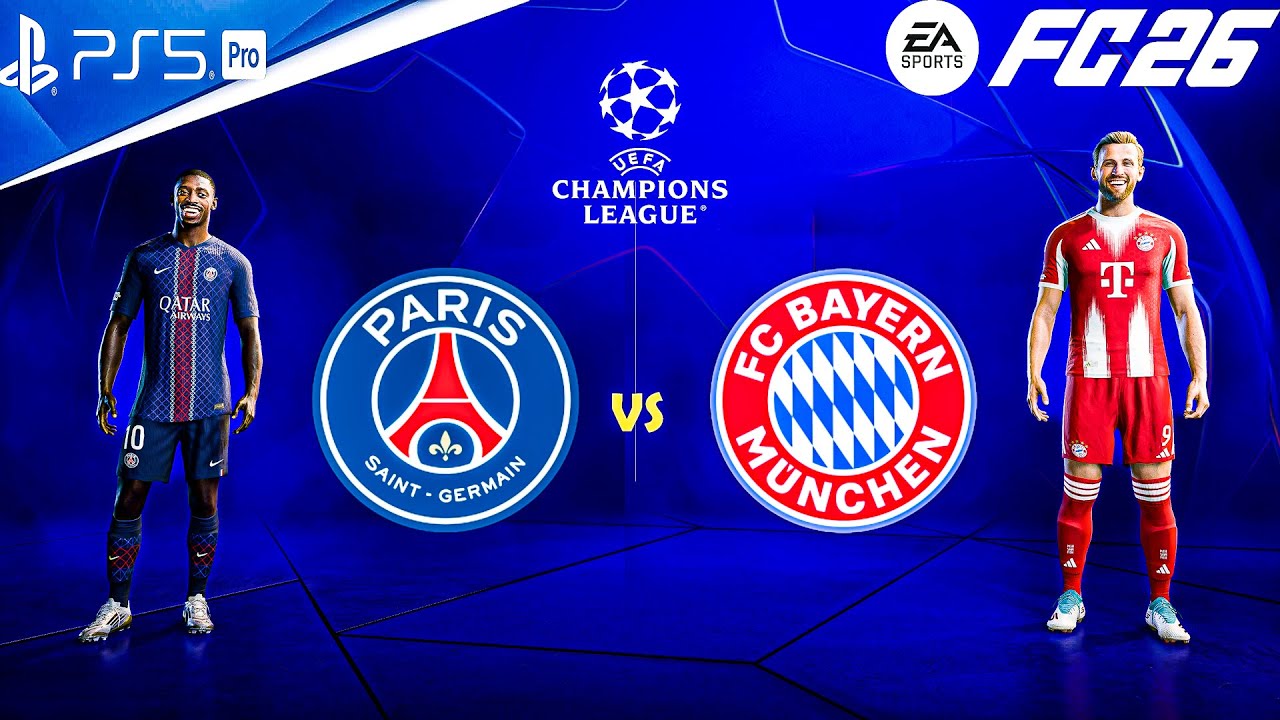 FC 26 &mdash; ПСЖ против &laquo;Баварии&raquo; &mdash; Лига чемпионов УЕФА 25/26, полный матч &mdash; PS5&trade; Pro [4K60]