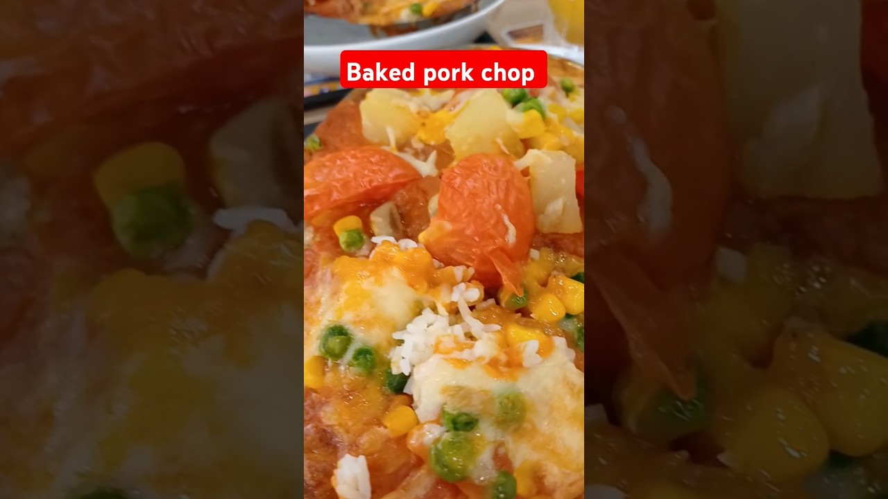BAKED PORK CHOP #music #subscriber #food #bakedporkchop