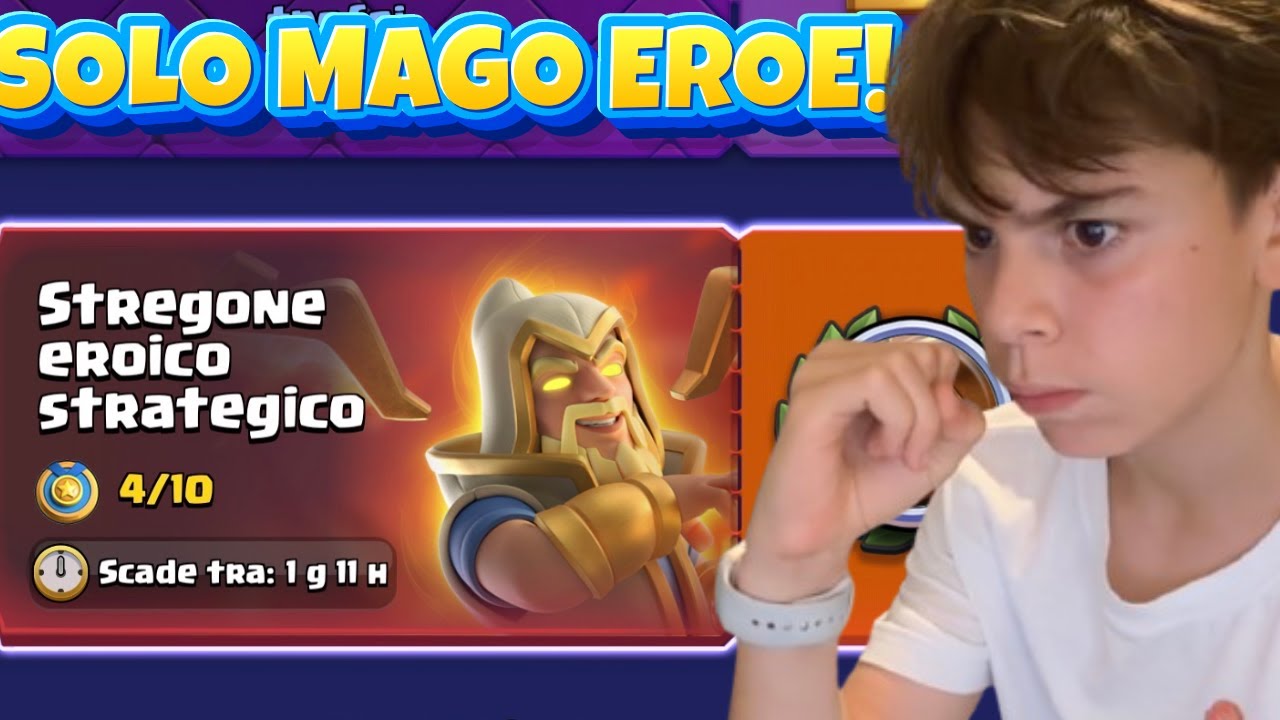 GIOCO LA SFIDA DEL MAGO EROE STRATEGICO!!! Clash Royale ITA!