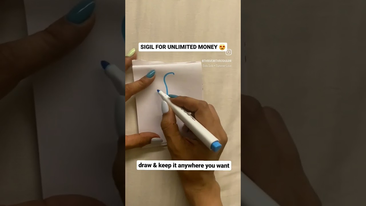Draw this sigil for unlimited money 💰