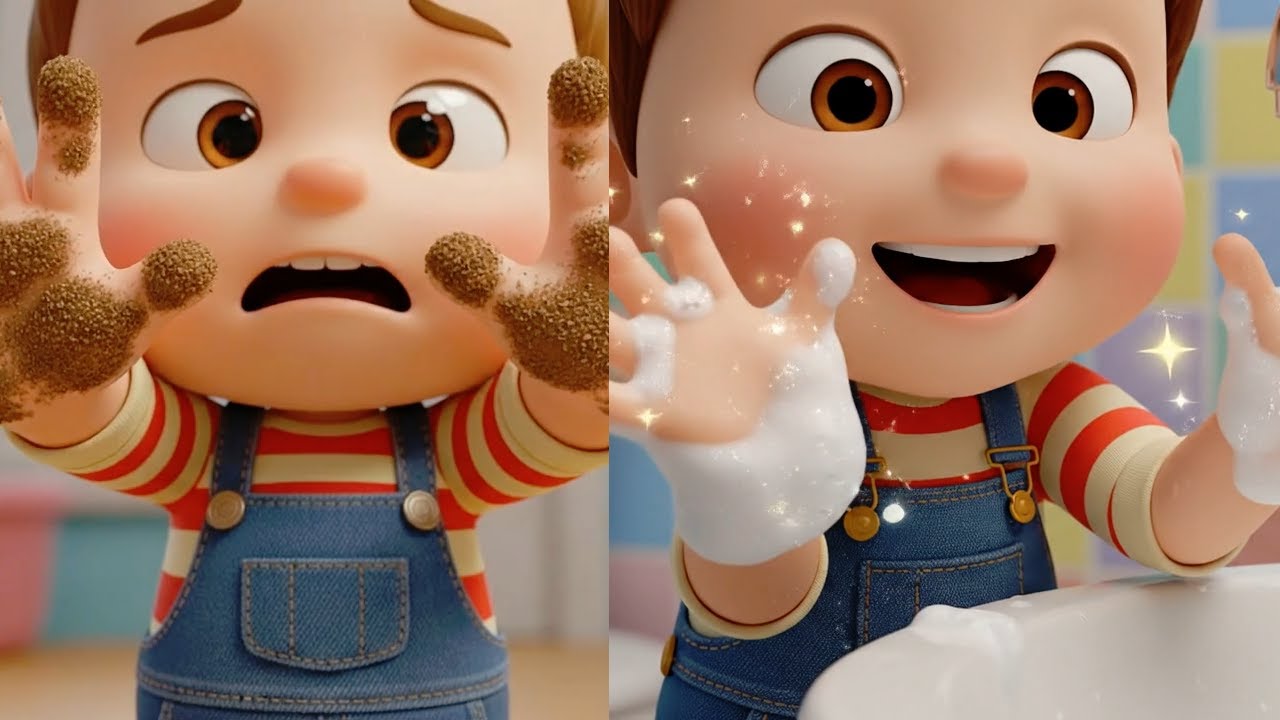 Scrub the Germs Away! 🧼 Scrub A Dub Dub | Healthy Habits for Kids