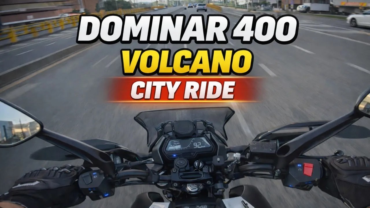 BAJAJ DOMINAR 400 VOLCANO Pure Sound POV | Relaxing City Ride | 4K