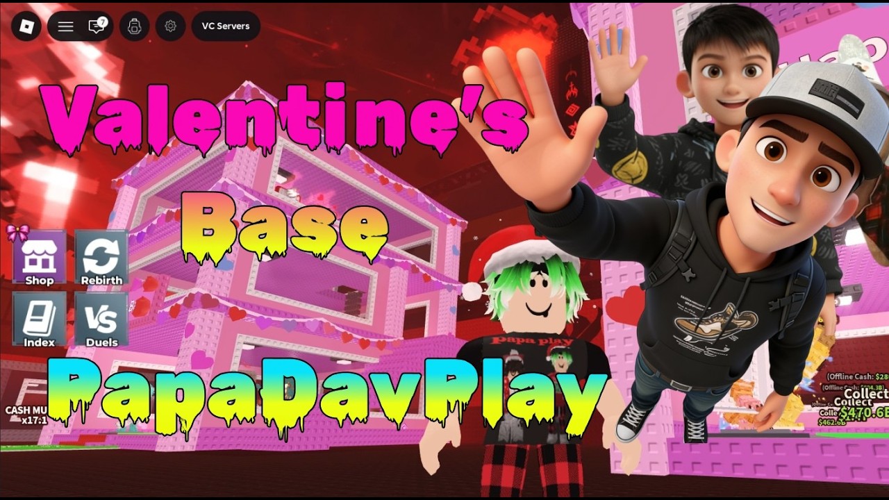 PapaDavPlay Получает VALENTINE'S BAZE в Steal a BrainRot