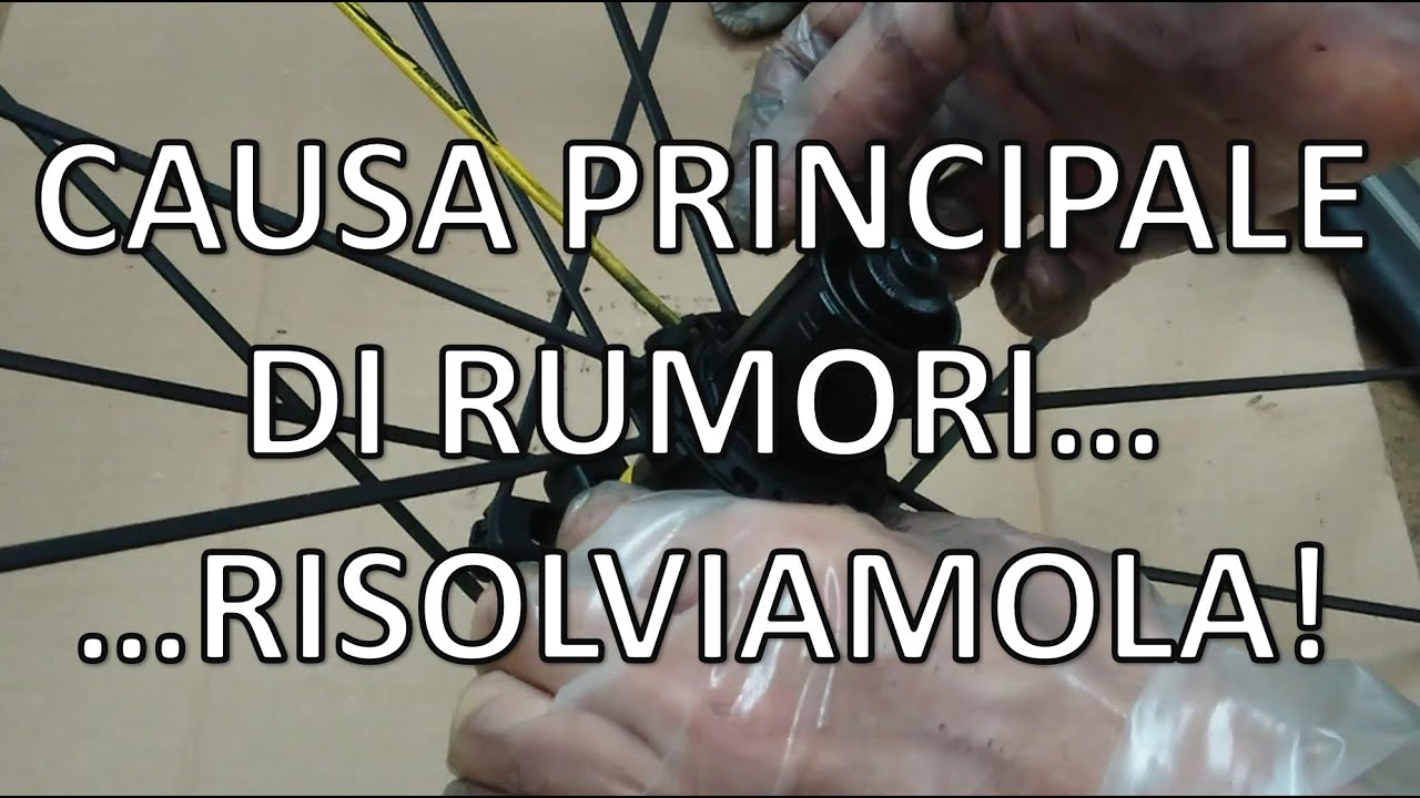Rimouvere scricchiolii, cigolii, rumori dalla bici: i pignoni