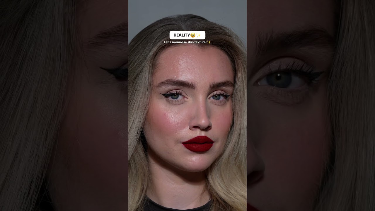 Filter vs reality!🥹✨ #makeup #makeuptips #makeuplook #makeupartist #nofilter #skin #skintexture