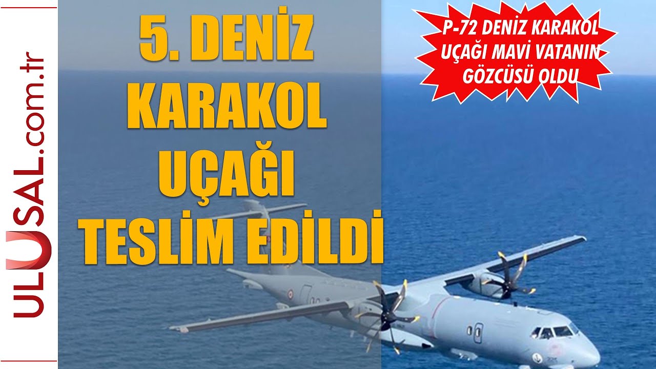 Beşinci deniz karakol uçağı da Deniz Kuvvetleri Komutanlığına teslim edildi