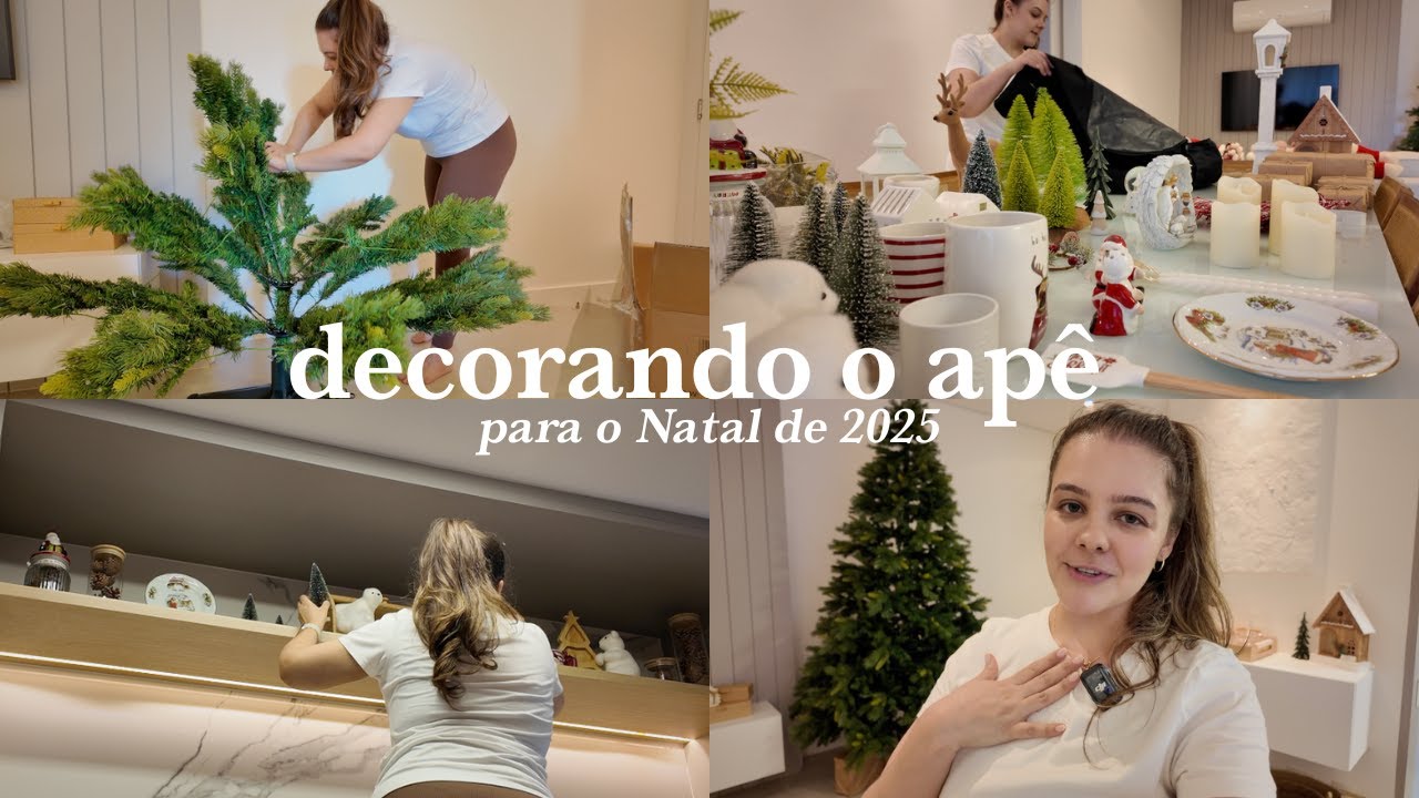 Montando a árvore nova dos sonhos, decorando cantinhos e decor de ntal da minha mãe