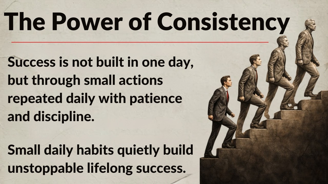 Be Consistent, Change Your Life || Improve Your English Fluency || Practice English with Ease
