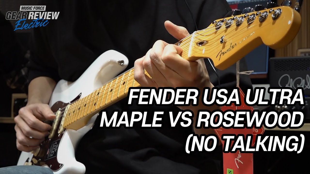 Fender American Ultra Maple vs Rosewood Review (No Talking)