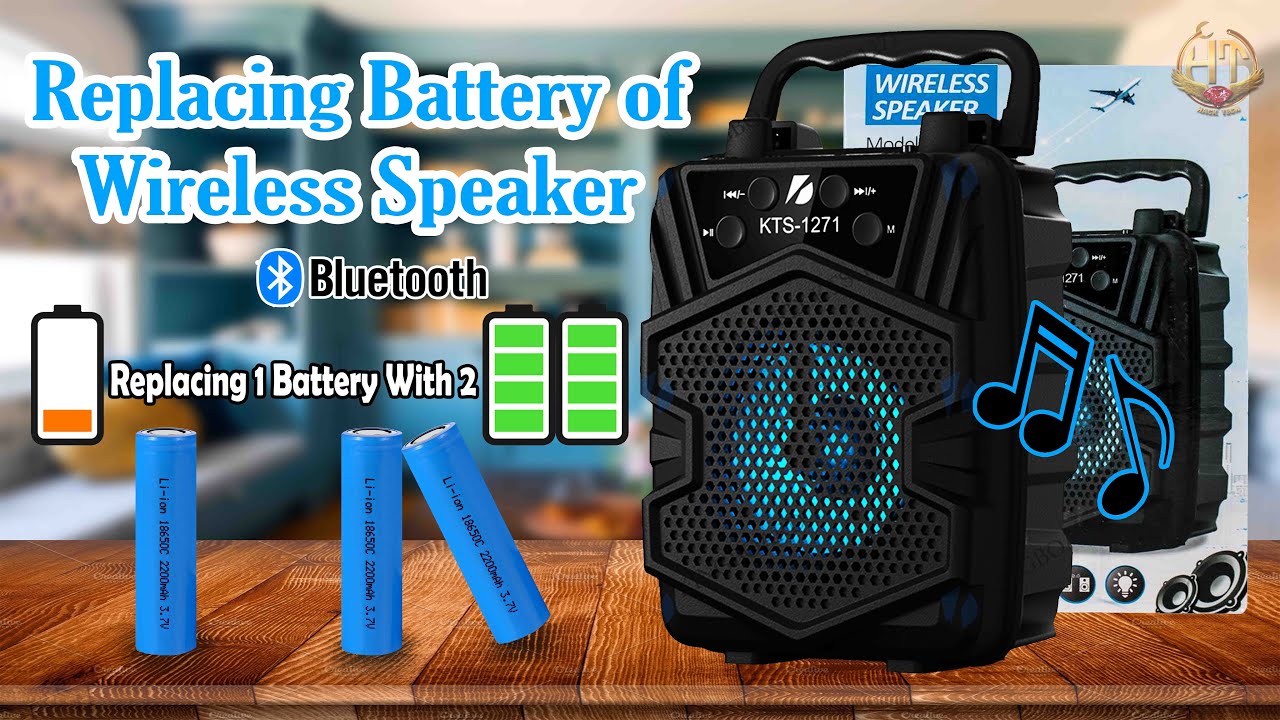 RECHARGEABLE BLUETOOTH WIRELESS SPEAKER REPAIR | NOT WORKING | Battery Problem | Increasing Battery