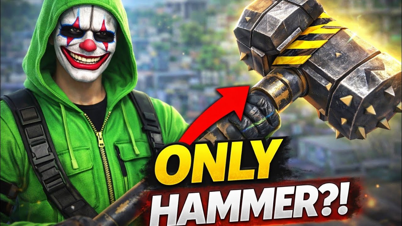 I Tried Winning With ONLY A HAMMER 😱 | Free Fire India 