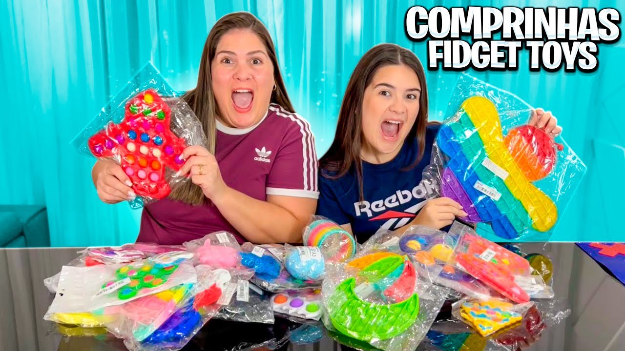 ABRINDO, AVALIANDO E DIVIDINDO FIDGET TOYS NOVOS
