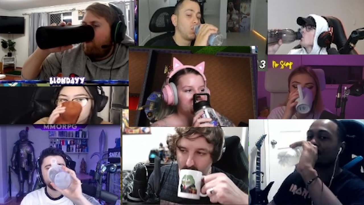 Forcing Twitch streamers to drink water