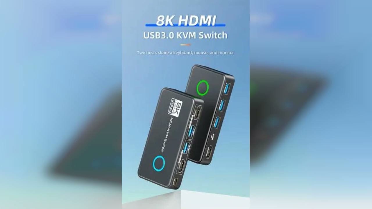 Review: Chaveador Hdmi Kvm 8k 60hz Usb 3.0 2pc Hdr Controle E Cabos