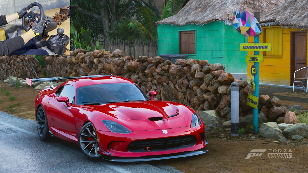 DODGE VİPER SRT 810HP  - FORZA HORİZON 5 - LOGİTECHG29 - STEERİNG WHEEL
