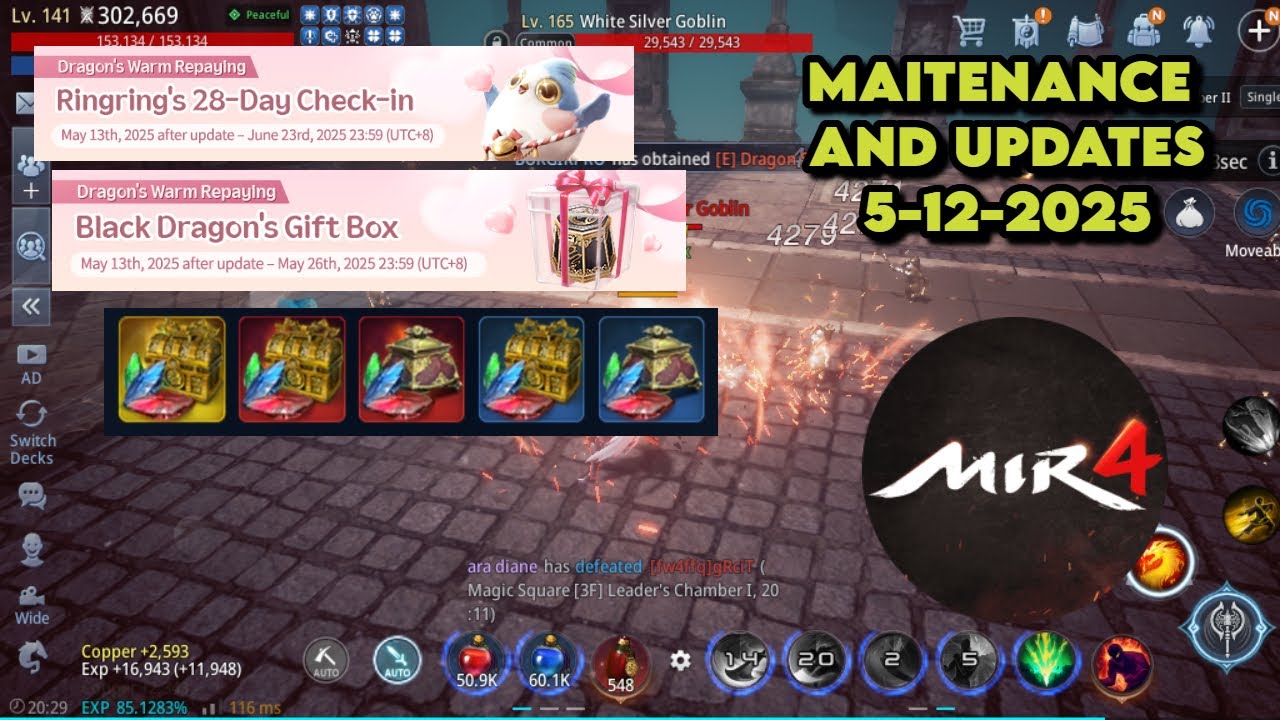 MIR4 - MAINTENANCE AND UPDATES 5-12-2025