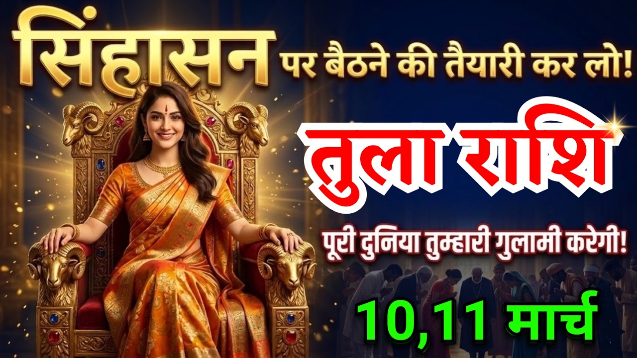 10, 11 मार्च, तुला राशि वालों सिंहासन पर बैठने की तैयारी कर लो, Tula Rashi, शुभ समाचार