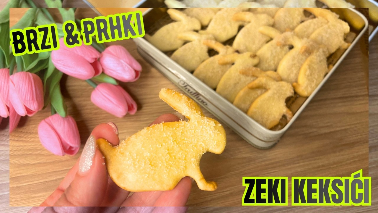 PRHKI USKRSNI ZEKI KEKSIĆI 🐰Domaći, mekani, mirisni i slatki.