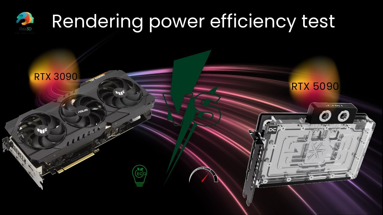 Power efficiency of RTX 3090 vs 5090 and 3090&5090 together in Daz Studio redering