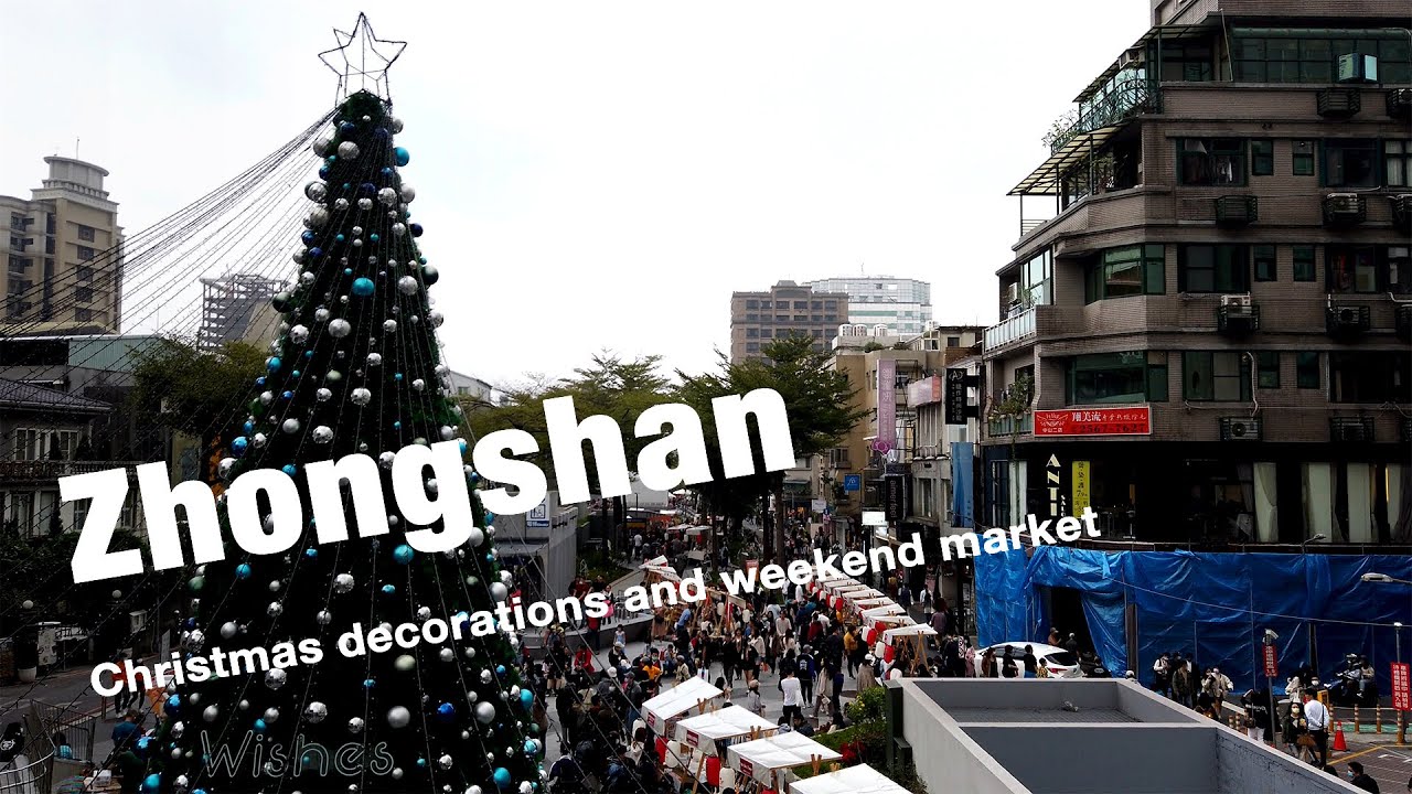 Zongshan Linear Park: A walking tour of this super Christmas-ey new park!