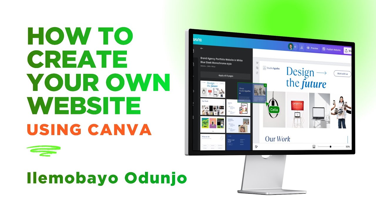 How to design Website on Canva 