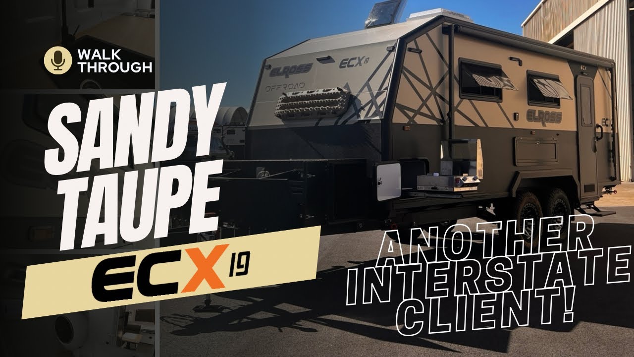 Редкий дом модели ECX19 в цвете Sandy Taupe: просторная гостиная, небольшой вес.