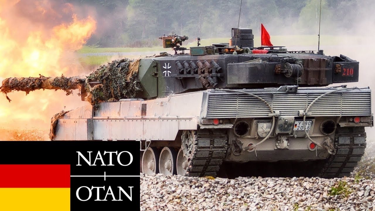 Armia niemiecka, NATO. Potężne szybkie niemieckie czołgi Leopard 2A6 w konkurencji.