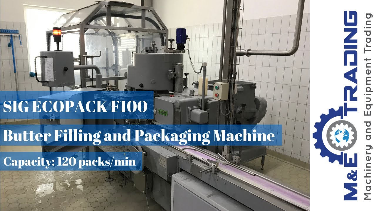 SIG Ecopack F100 Butter Filling and Packaging Line including a Banhil Case Packer