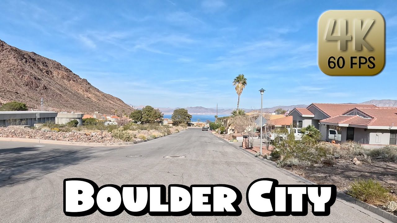 Driving Around Boulder City, Nevada in 4k Video